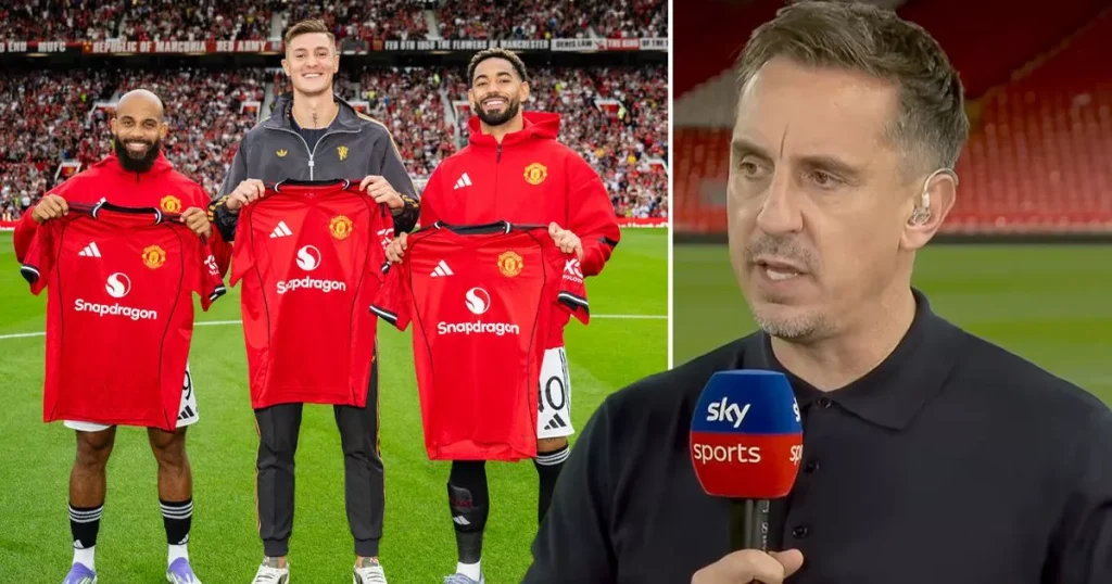 Gary Neville gives a judgment cited human utd transfer and one obvious weakness