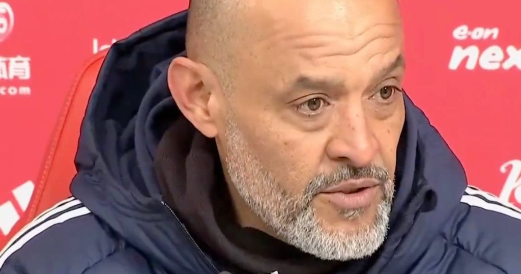 Nuno Espirito Santo adds fuel to Nottingham Forest bags.