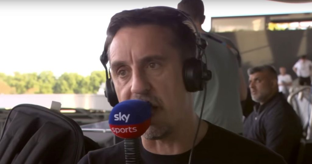 Gary Neville is fiercely pointing to Mann utd’s star due to Fulham’s error – “Looks good”