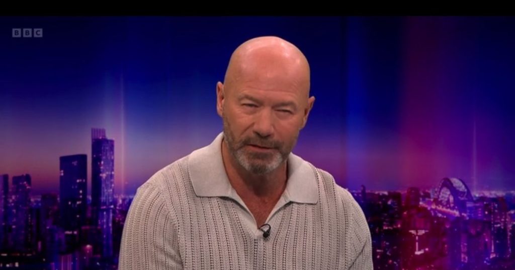 Alan Shearer left an egg in his face after a major match that day.