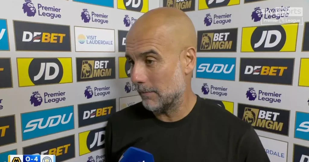 Pep Guardiola admits that Man City Star could leave despite the opening day victory