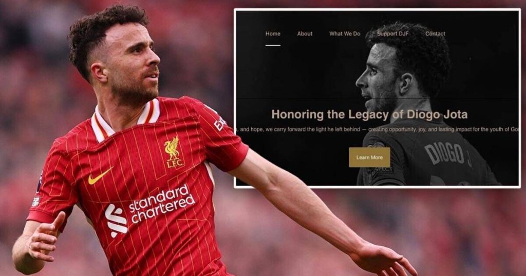 Mystery Diogojota Foundation website has been removed after donation of £50,000 | Football | Sports