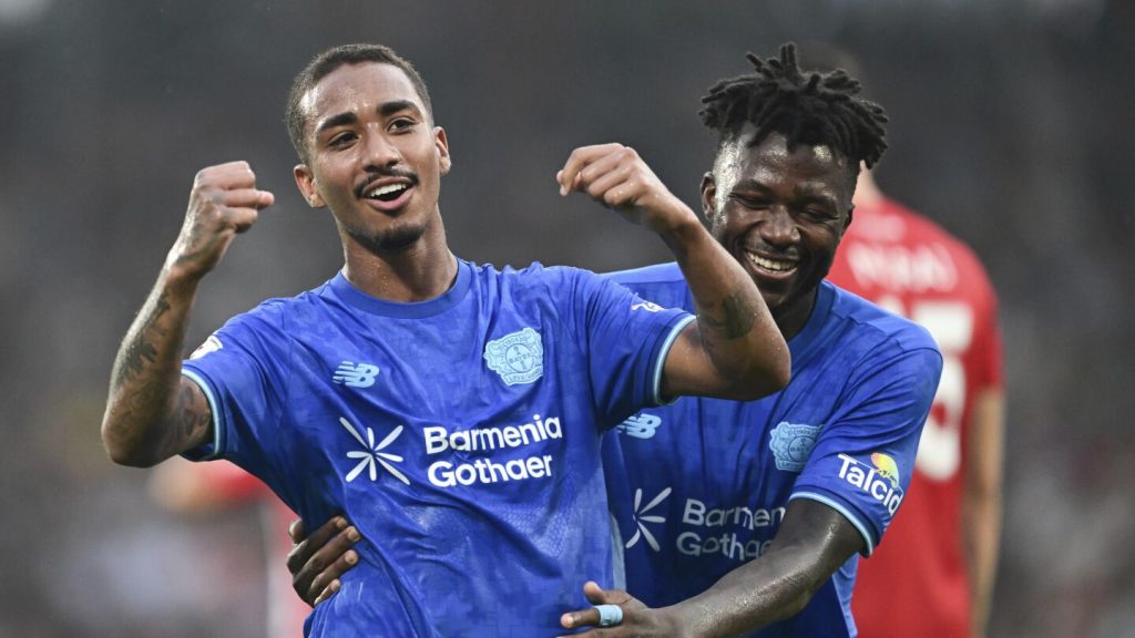 Ten Hag made his debut after Bayer Leberkusen won the German Cup 4-0