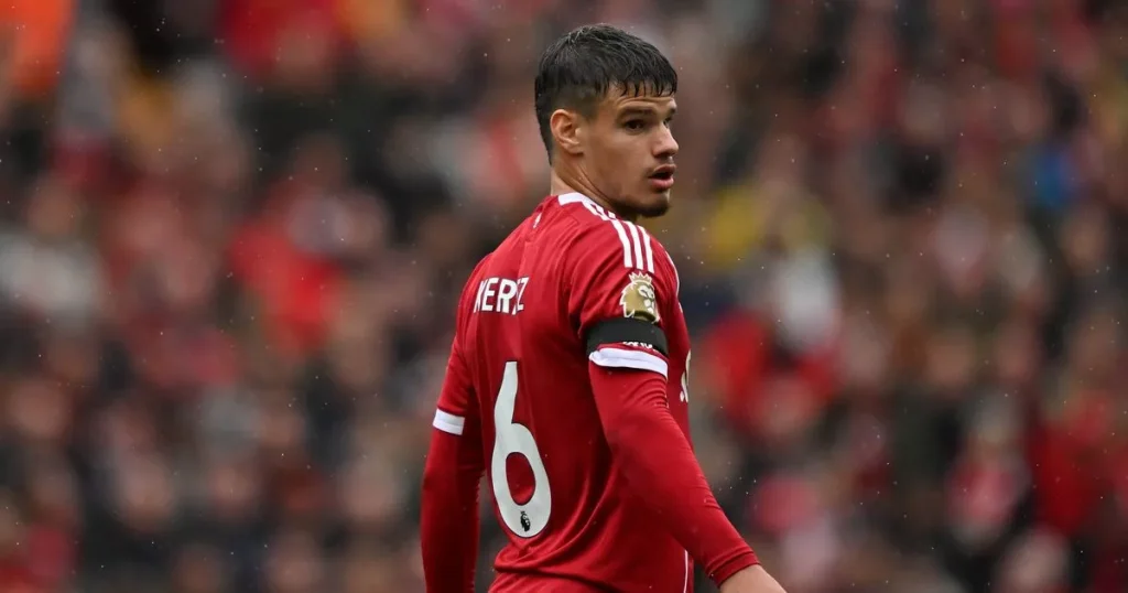 Milos Kerquez’s entrance speaks volume during Andy Robertson’s battle in Liverpool
