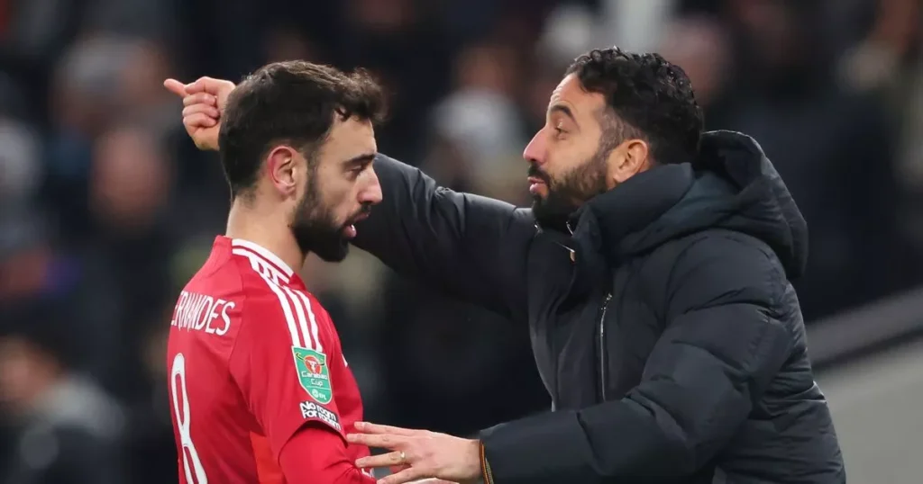 Reuben Amorim takes the vows of rebellious Bruno Fernandez ahead of the Crunch Chelsea clash