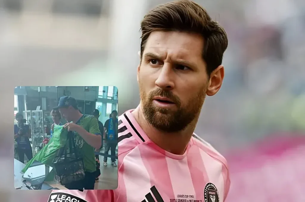 Seattle Sounders attack on Lionel Messi before the League Cup final