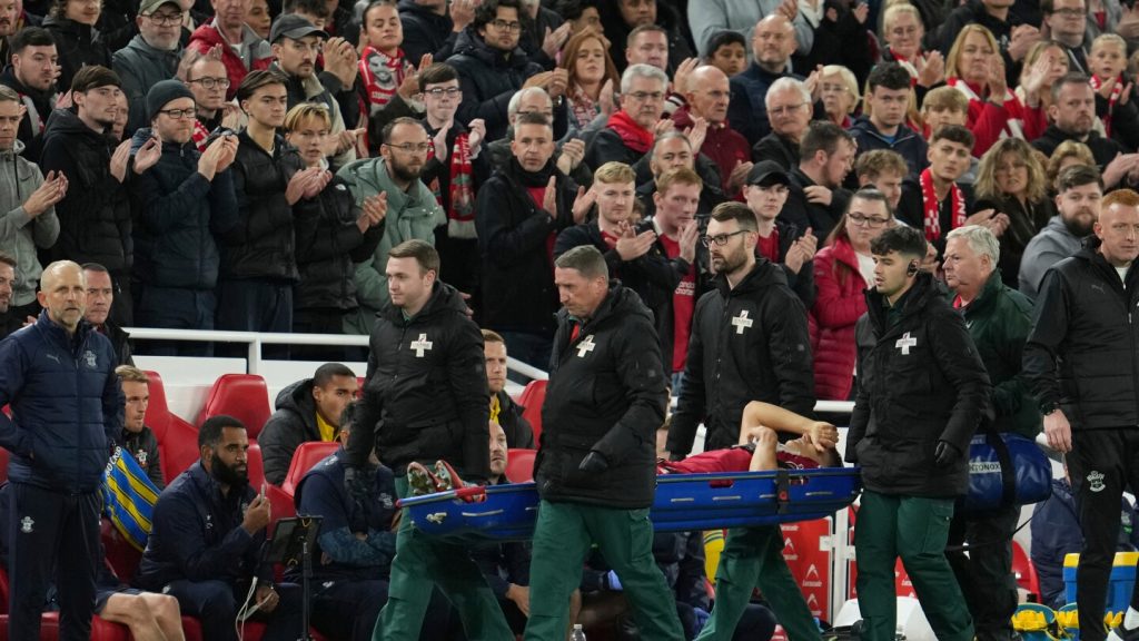 Liverpool defender Giovan Nileoni was injured in his debut