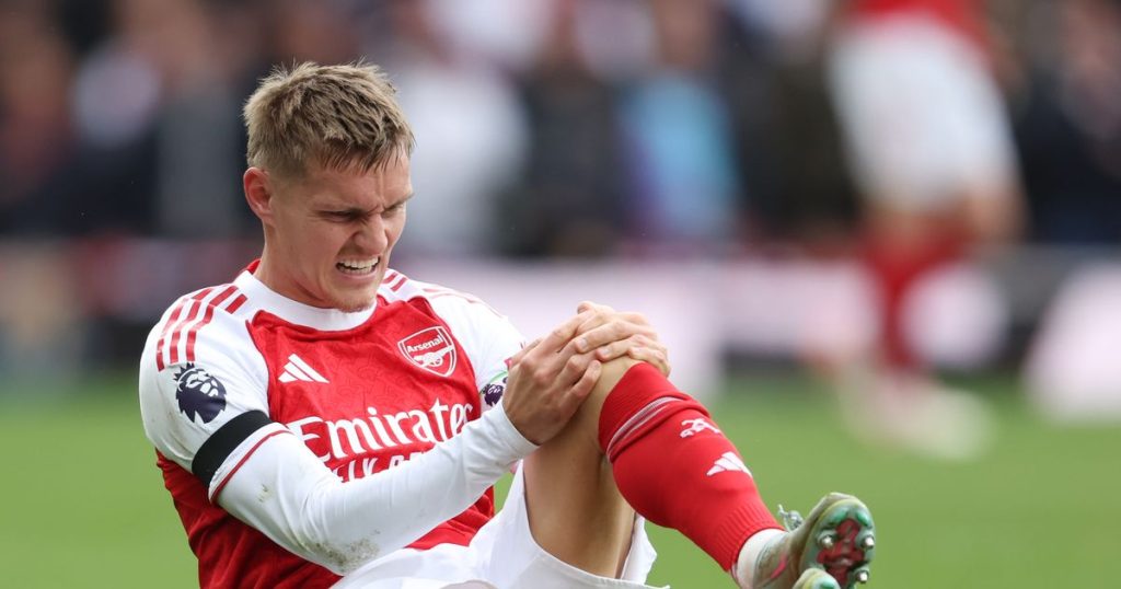 Arsenal gets mixed news between Declan Rice and Martin Odegard after fear of double injuries