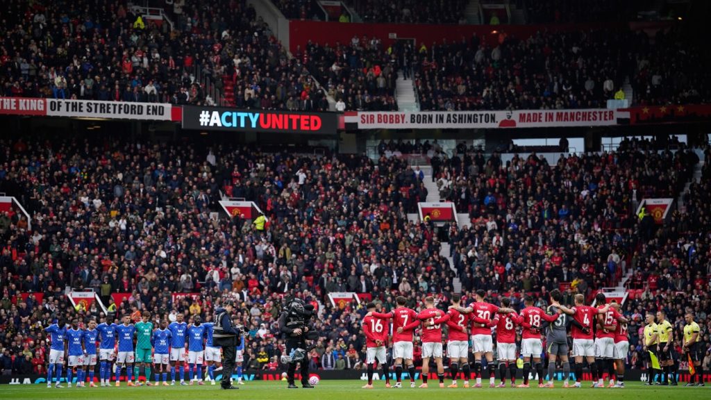 Old Trafford homage to victims of the Manchester Synagogue attack