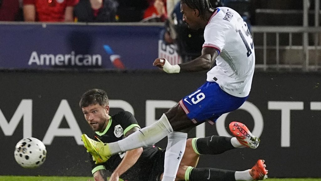 With Pulisic out injured, USA beat Australia 2-1 in a friendly with Wright scoring twice.