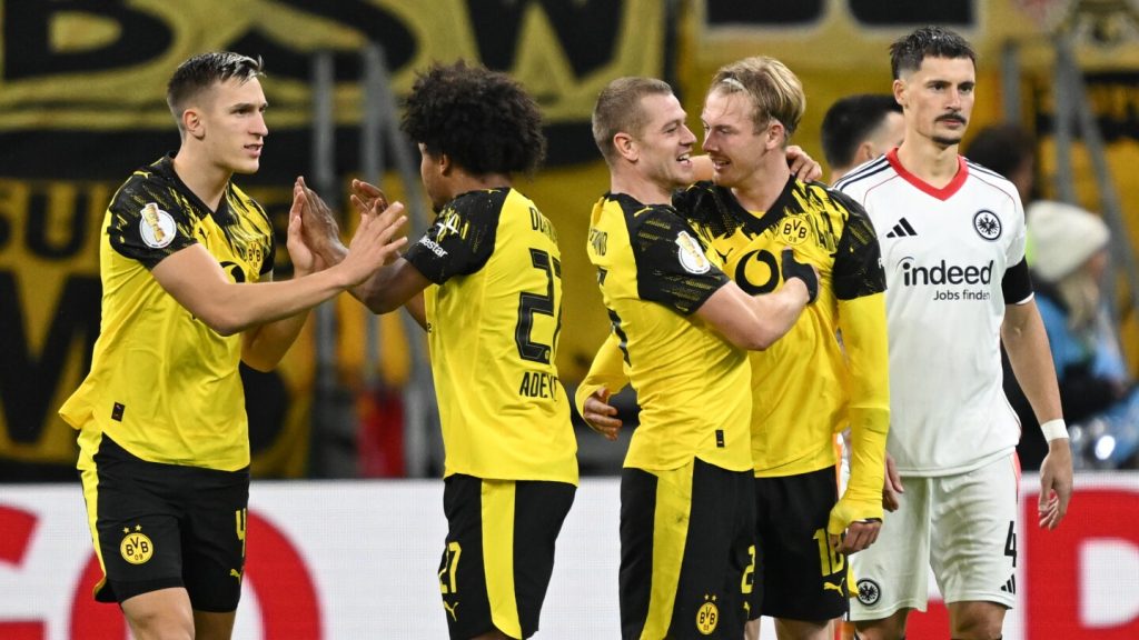 Dortmund beats Frankfurt in penalty shootout in German Cup, Korbel makes big save