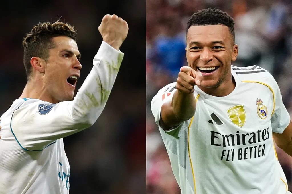 Kylian Mbappu is trying to break Cristiano Ronaldo’s goalscoring record at Real Madrid: how many goals does he need?