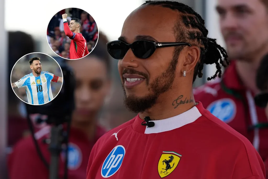 Cristiano Ronaldo or Leo Messi? Ferrari F1 driver Lewis Hamilton has no hesitation in choosing his football career