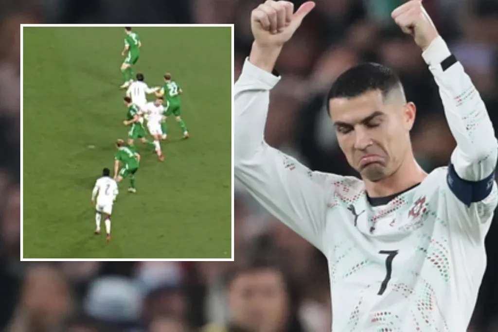 Cristiano Ronaldo breaks his promise and verbally abuses him: He elbows a rival and gets sent off like a “bad boy”