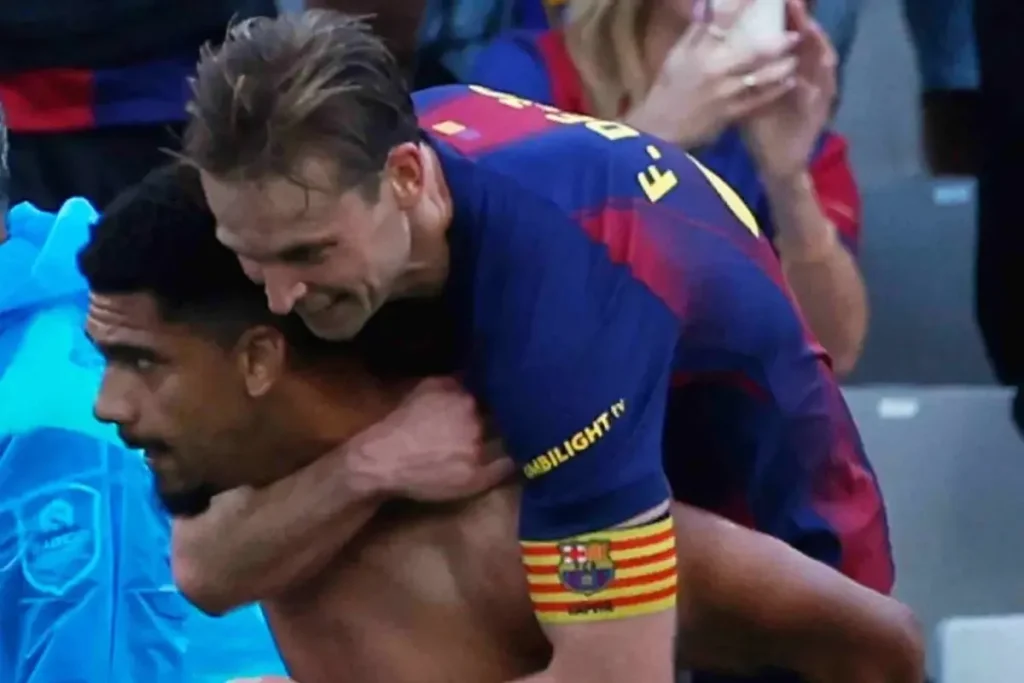 Flick recovers Frenkie de Jong, but Araujo is still not training