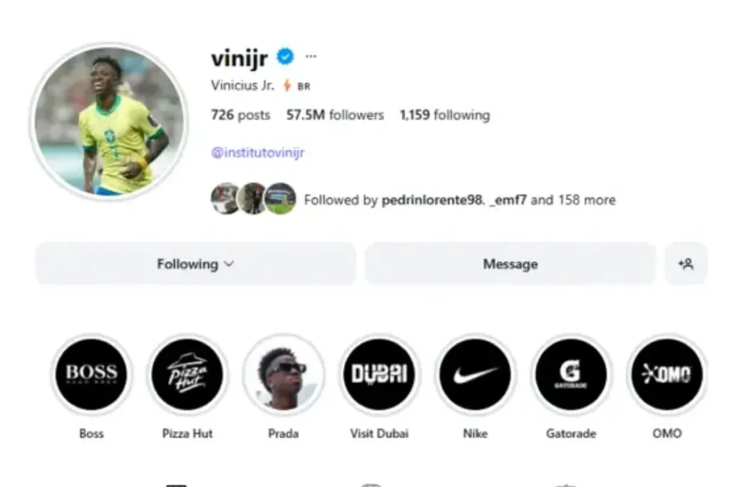 Vinicius deletes Real Madrid’s Instagram profile photo and shares photo with Brazil national team