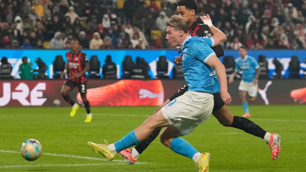 Italian Super Cup: Hoylund’s talent helps Napoli beat AC Milan