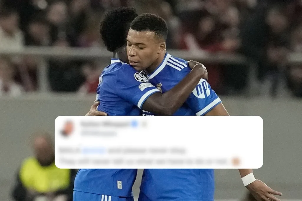 M-Vap shows support for Vincius Junior and proves he is the leader Real Madrid needs