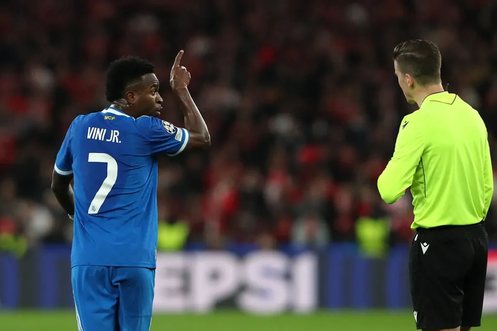 Vinicius Junior also faced vile racist behavior from Benfica fans