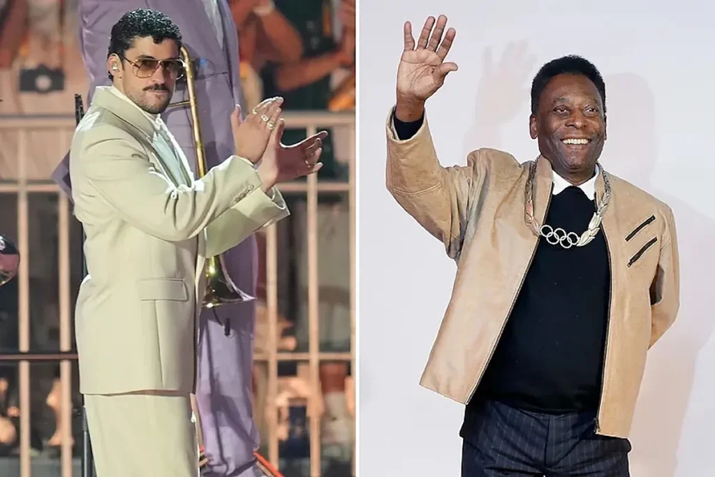 This was Bad Bunny’s tribute to Pele during a show in Brazil
