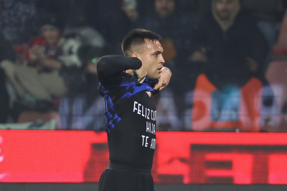 Lautaro Martinez scores for Inter Milan, closing in on club record