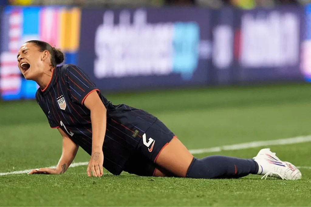 Trinity Rodman’s tears during game against Argentina are both touching and disturbing