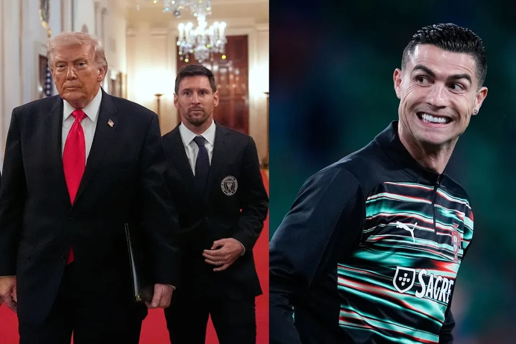 The rivalry between Lionel Messi and Cristiano Ronaldo reaches the White House thanks to Donald Trump