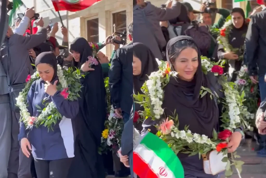 Iranian women’s team hailed as heroes after dramatic comeback