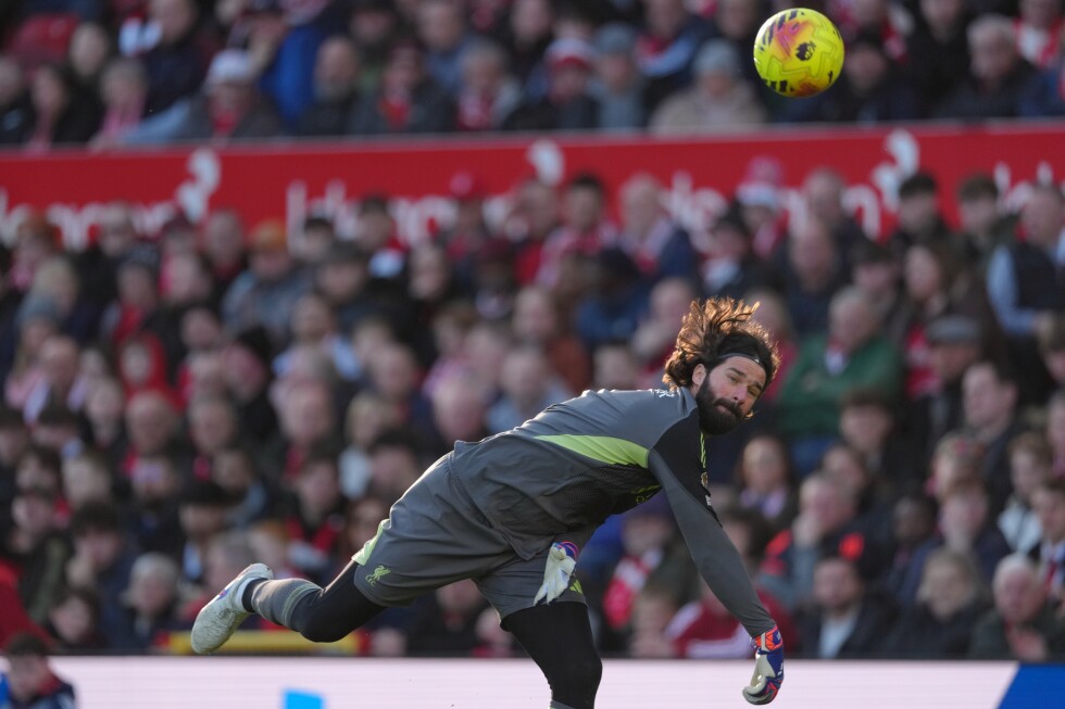 Goalkeeper Alisson has been left out of Liverpool’s squad for the Champions League match against Galatasaray.