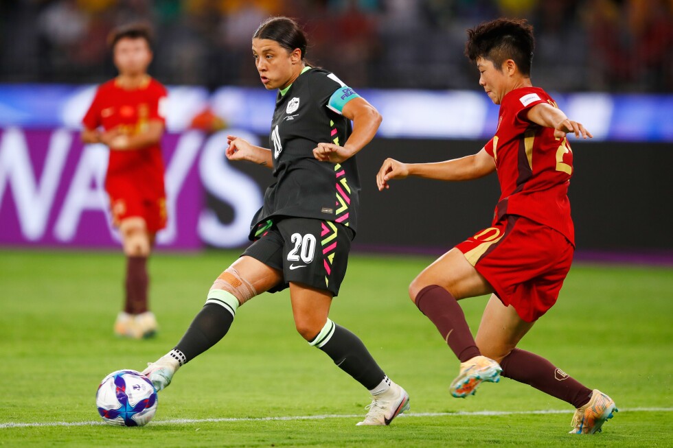 Sam Kerr guides Australia to Women’s Asian Cup final with 2-1 win over China
