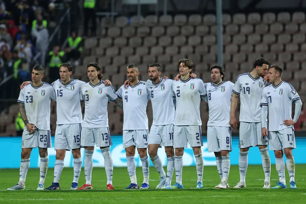 What was the world like the last time the Italian national soccer team participated in the World Cup?