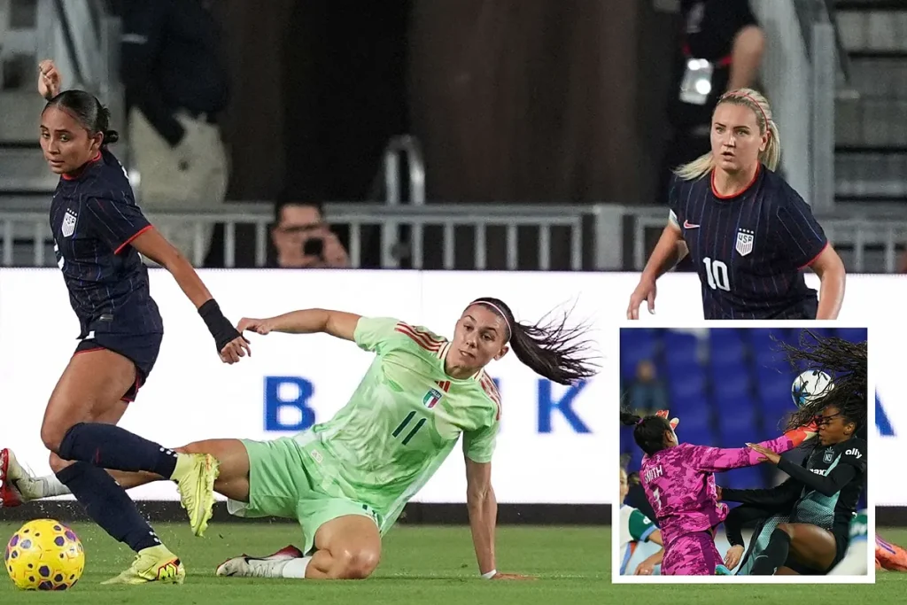 A video of a women’s soccer battle goes viral, showing how it has become more intense.