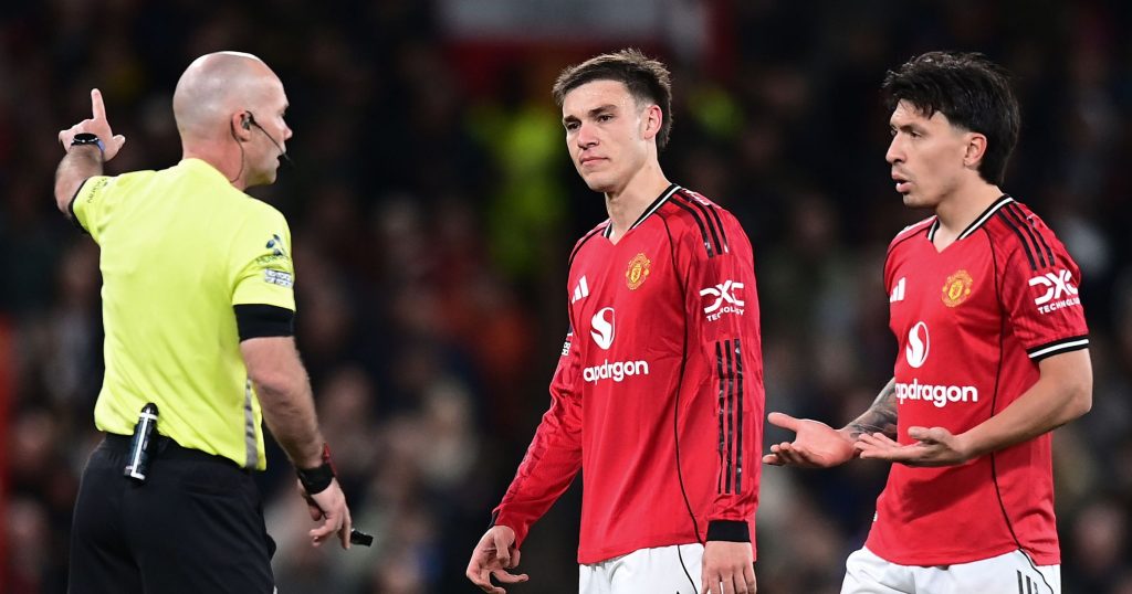 Michael Carrick furious at Lisandro Martinez’s red card in Manchester United’s loss to Leeds: ‘One of the worst I’ve ever seen’