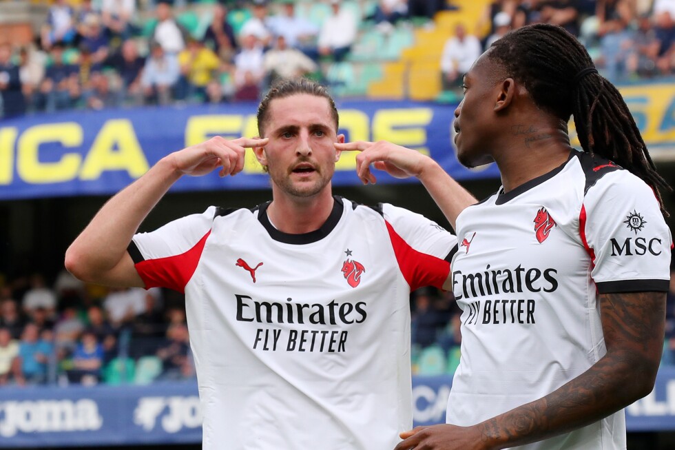 Adrien Rabiot’s goal raises AC Milan’s hopes of qualifying for the Champions League