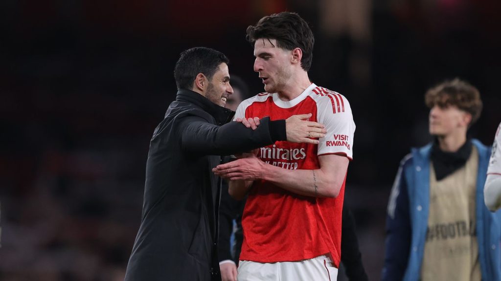 Mikel Arteta praises Declan Rice for being the catalyst for Arsenal’s remarkable comeback