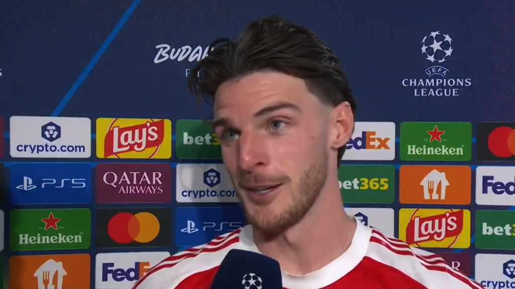 Declan Rice makes statement following Arsenal’s outrage over Champions League penalty controversy