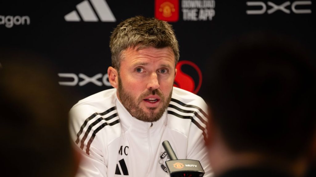 Michael Carrick answers questions about Bruno Fernandes leaving Manchester this summer
