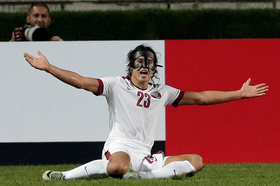 42-year-old Qatari forward Soria could become the oldest outfield player at the World Cup