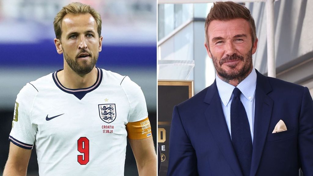 Harry Kane, David Beckham reveal classy way to deal with star player who equals England cap record