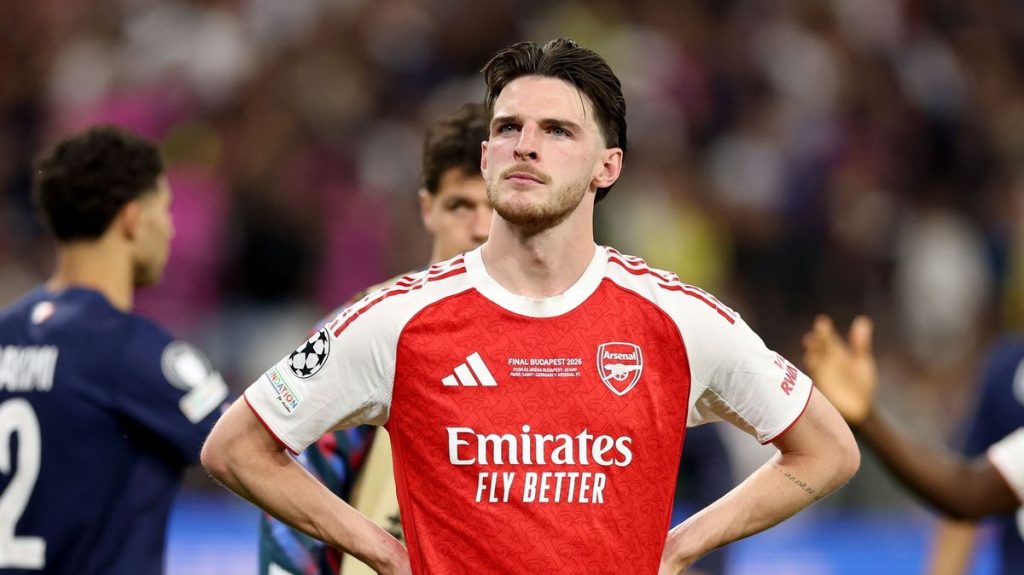Declan Rice pledges to Arsenal, star reveals dressing room reaction to PSG defeat