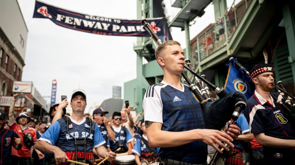 Inside the Tartan Army that took control of the Boston Red Sox baseball game at Fenway Park