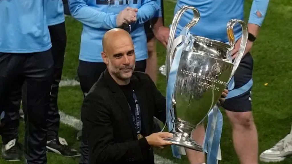 Pep Guardiola and Bernardo Silva tear up after emotional farewell to Man City