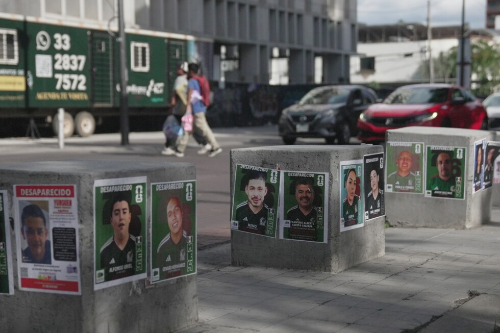 Families of Mexican missing persons launch World Cup sticker and poster campaign
