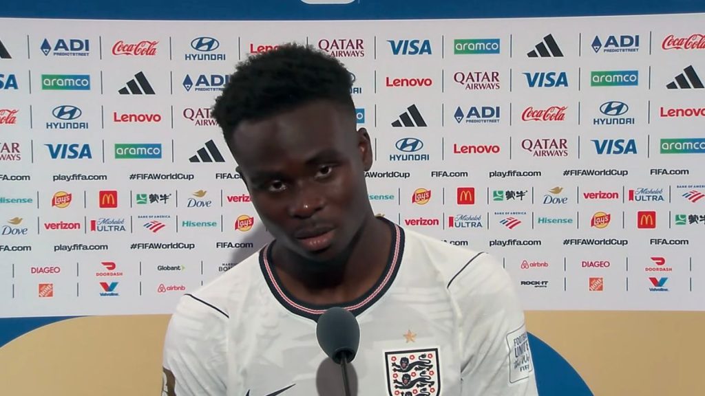 Bukayo Saka vows disappointing England appearance and Euro 2028 after turning World Cup star
