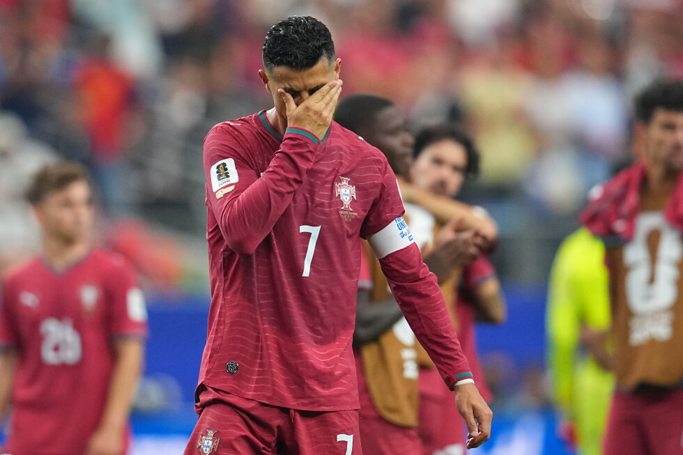 One great photo: Ronaldo reacts to the end of his World Cup career